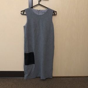 cos grey fleck straight fit dress